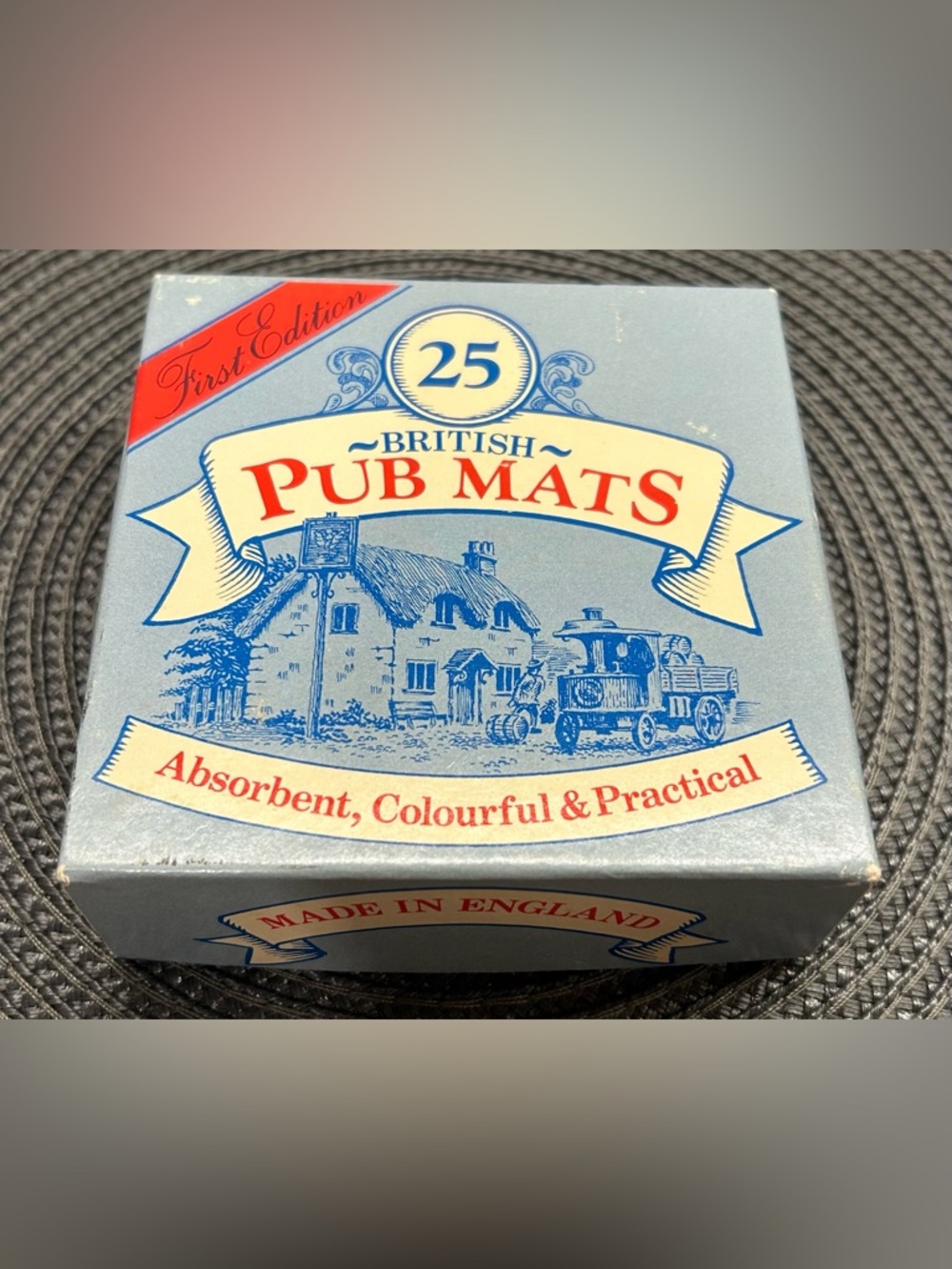 First Edition - Vintage British Pub Mats - 25 Count Coasters